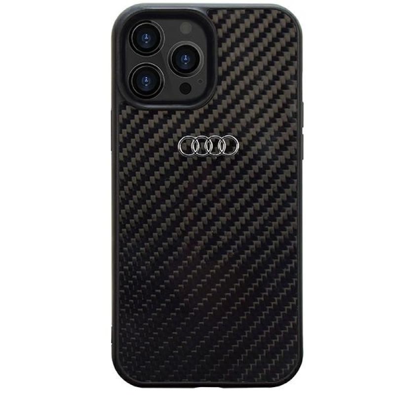 Audi Carbon Fiber iPhone 14 Pro 6.1" /black hardcase AU-TPUPCIP14P-R8/D2-BK fekete táska
