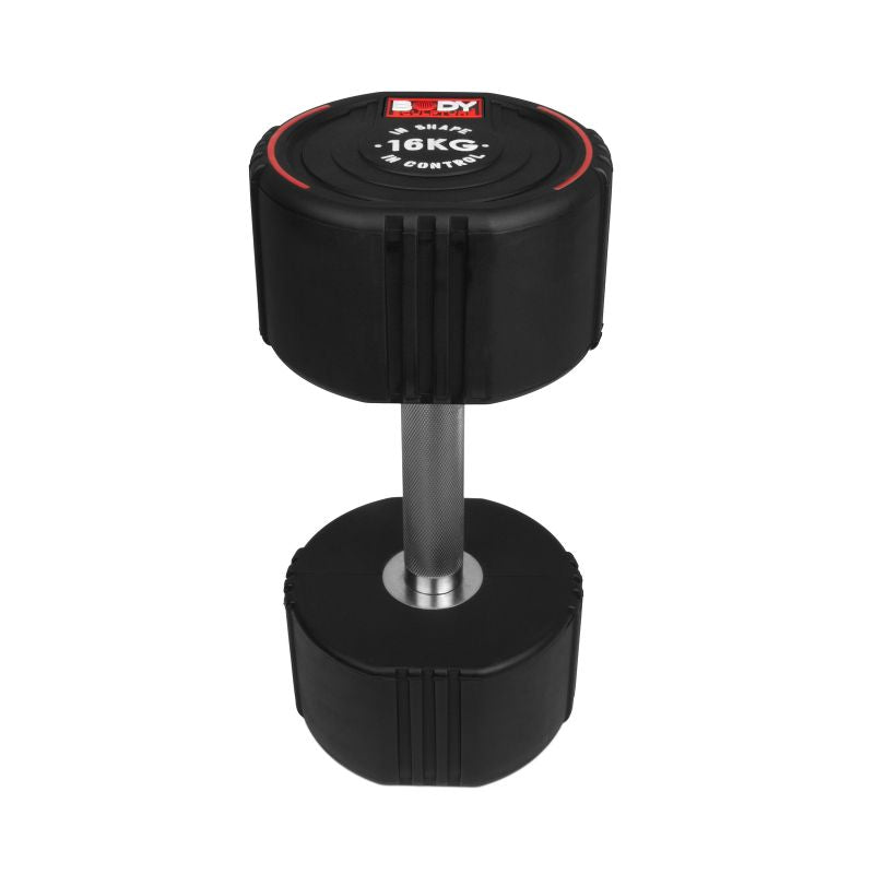 Body Sculpture TPU dumbbell BW 133 16 KG fekete edzőfelszerelés BW13316KG