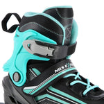 NILS Extreme NH18190 2in1 roller skates, black and blue, size S (29-33), with replaceable hockey blade kék görkorcsolya