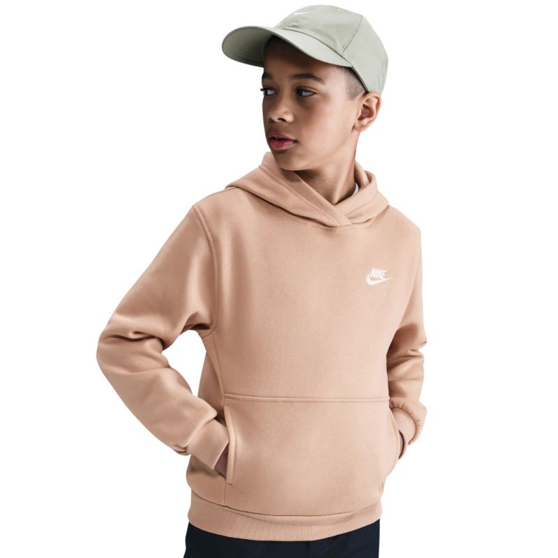 Nike Sportswear Club Fleece Beige Kids' Sweatshirt FD3000 bézs pulóver