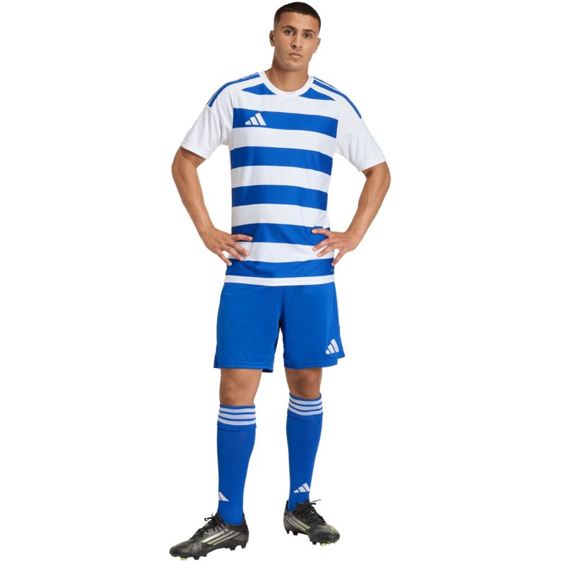 Adidas Men’s Hooped 26 Jersey white- kék férfi póló KF3389