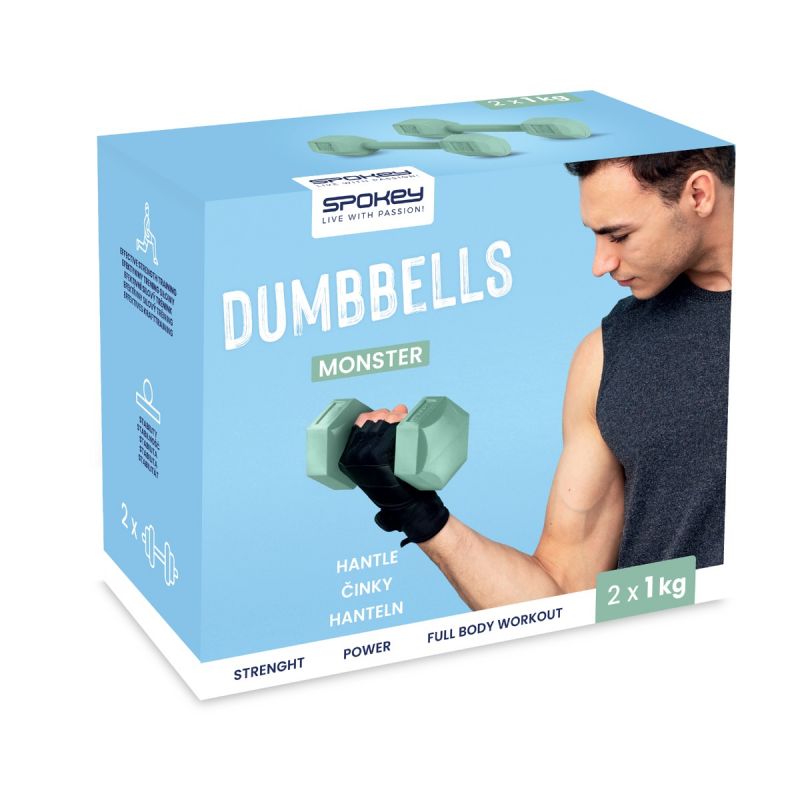 Spokey Monster dumbbells 2x 1 kg SPK-944049 Edzőfelszerelés