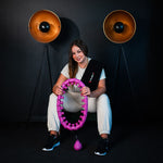 HMS Hula Hop Set Hhw12 Violet With Nuts And Weight + Belt Br163 Black Plus Size fekete póló 17-44-620
