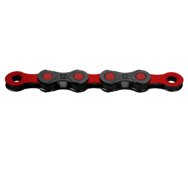 KMC Chain DLC 12 126 black red box wax