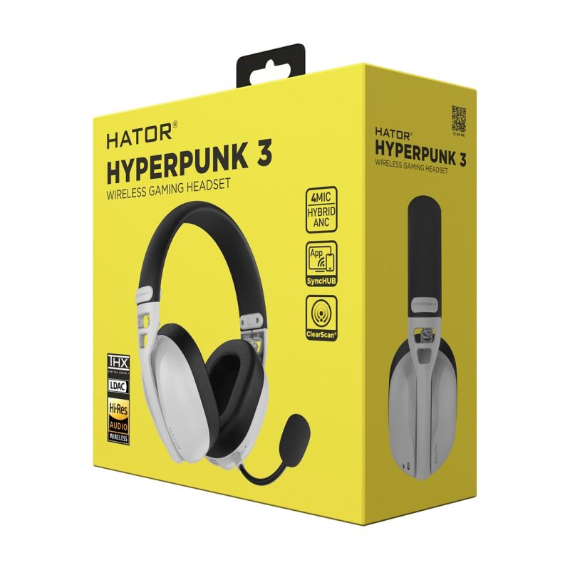 Hyperpunk 3 Wireless Gaming Headphones White