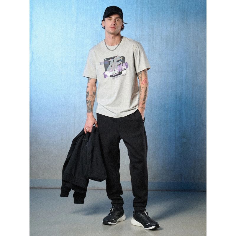 4F Men's regular printed T-shirt póló 4FRSS26TTSHM3657-27S