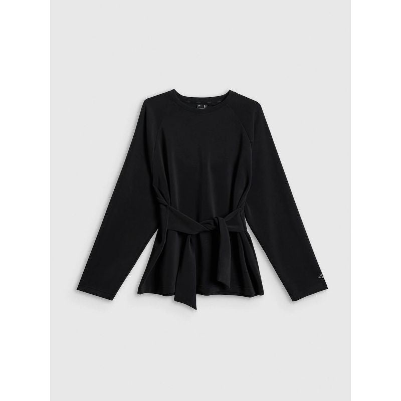 4F Women's regular sweatshirt with ties and modal pulóver 4FRSS26TSWSF2784-20S