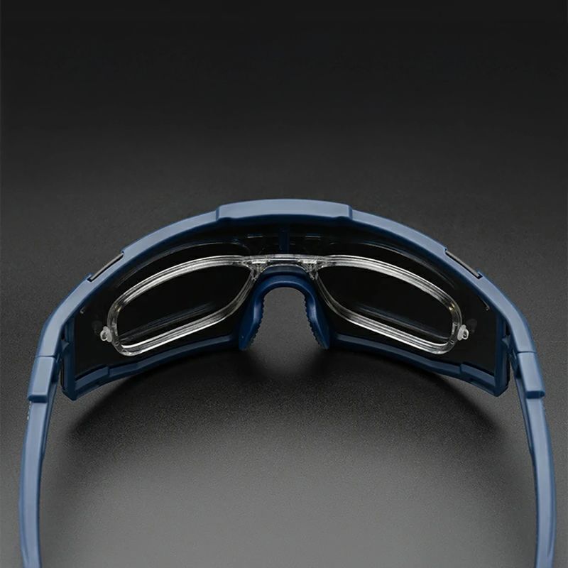 Rockbros SP258 ROAD TO SKY Cycling Glasses Polarized Blue Lenses - Navy Blue granatowy training equipment