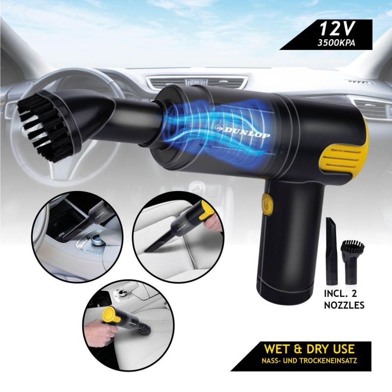 Dunlop Handheld Car Vacuum Cleaner 12v fekete kiegészítő GSP-474496