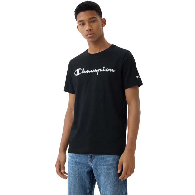 Champion SS Tee Kids T-Shirt Black 307322 KK001 fekete gyerek póló 307322KK001