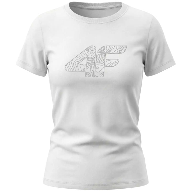 4F Women's T-shirt F3309 10S fehér ruházat 4FWMM00TTSHF330910S
