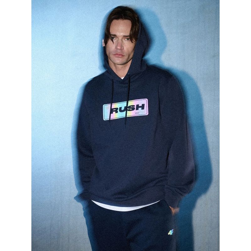 Men's regular hooded sweatshirt 4F