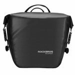 Rockbros AS-003-1BK waterproof bicycle bag with shoulder strap, front/rear mounting, 10-14l - black czarny kiegészítő -203522