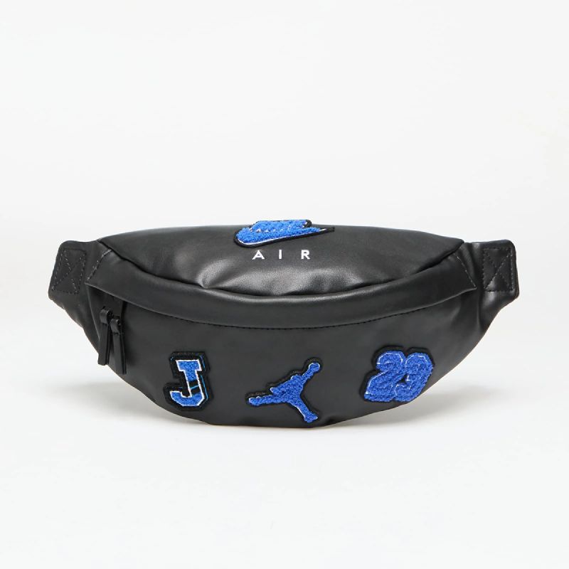 AIR Jordan Jam Borough Varsity Crossbody Bag Black - uniwersalny sachets, belts, bags