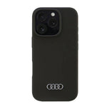 Audi Silicone Case iPhone 16 Pro 6.3" black/black hardcase AU-LSRIP16P-Q3/D1-BK fekete cases