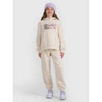 Girls' sweatshirt with hood, open, 4F 4FJRAW25TSWSF2294-11S kapucnis pulóver