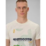 Men's regular printed T-shirt 4F 4FRAW25TTSHM3378-11S póló
