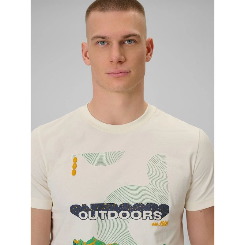 Men's regular printed T-shirt 4F 4FRAW25TTSHM3378-11S póló