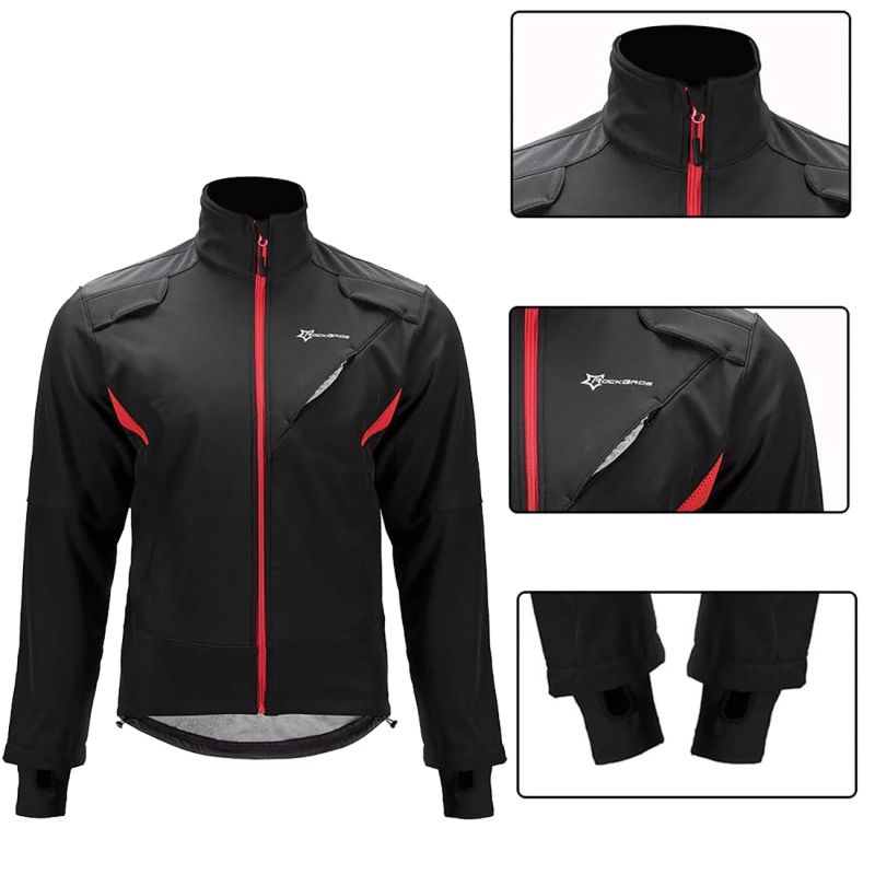 Rockbros Windproof Cycling Sports Size L - Black fekete dzseki