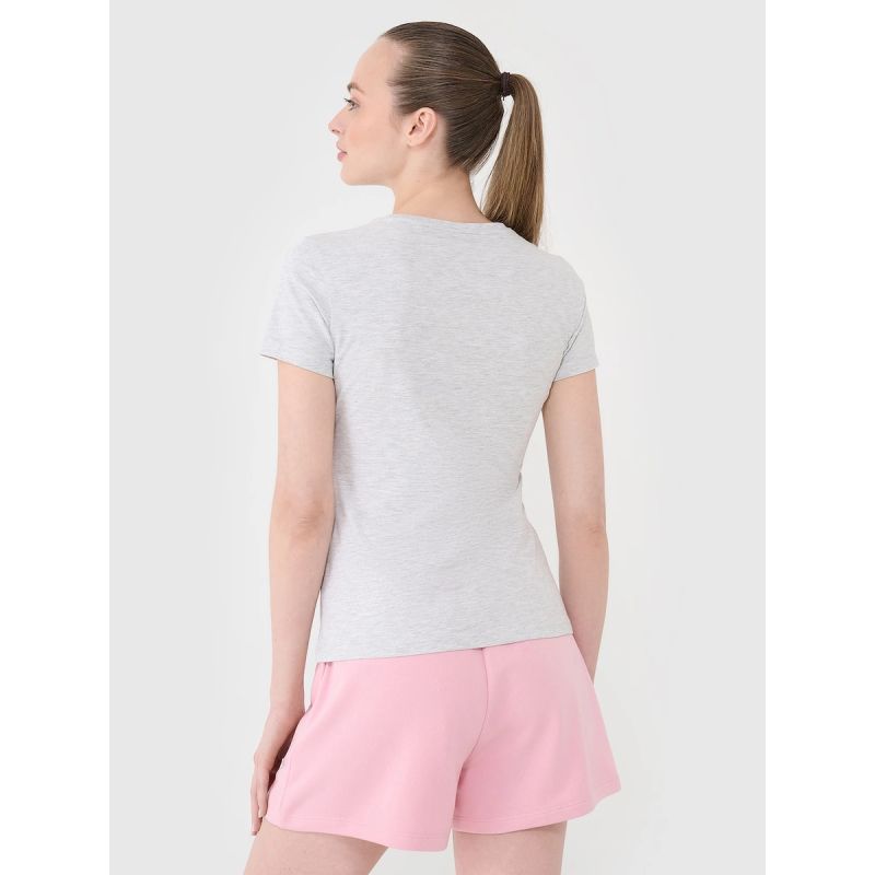 Slim plain women's T-shirt 4F 4FWMM00TTSHF2673-27M 2xl póló