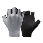 Rockbros Breathable Short Finger Cycling Gloves, Size: S - Gray szary \ s kesztyű