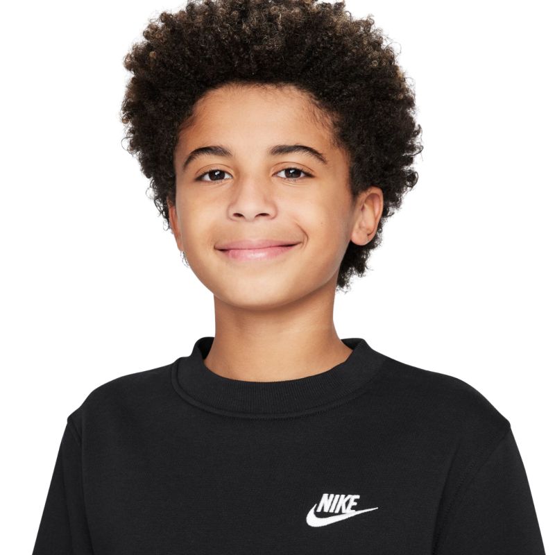 Nike Sportswear Club Fleece Kids' Sweatshirt Black