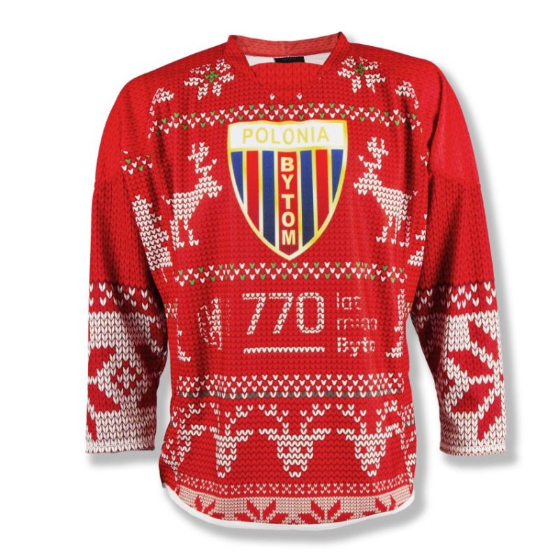 Inny Replica of the Polonia Bytom Christmas match M SREBBSPREP24-XMAS Pulóver piros