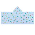 Spokey Quick-Drying Children’s Hooded Poncho Towel PALMS 70x175cm törölköző SPK-946618