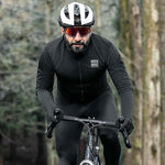 Rockbros ROAD TO SKY windproof insulated cycling jersey L - black l \ czarny pulóver
