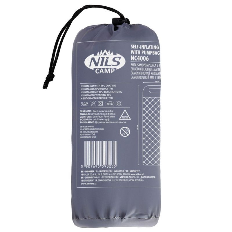 Nils Camp NC4006 camping mat with pump - 5 cm 15-05-028 szürke kabát