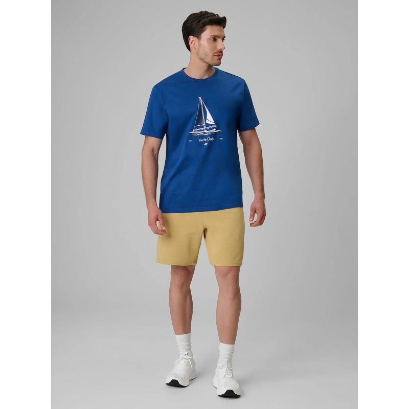 4F Men's relaxed T-shirt with print póló