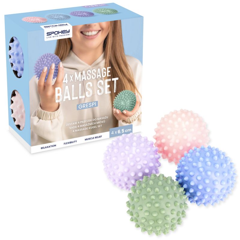 Spokey GRESPI massage ball set (4 pcs.) Labda