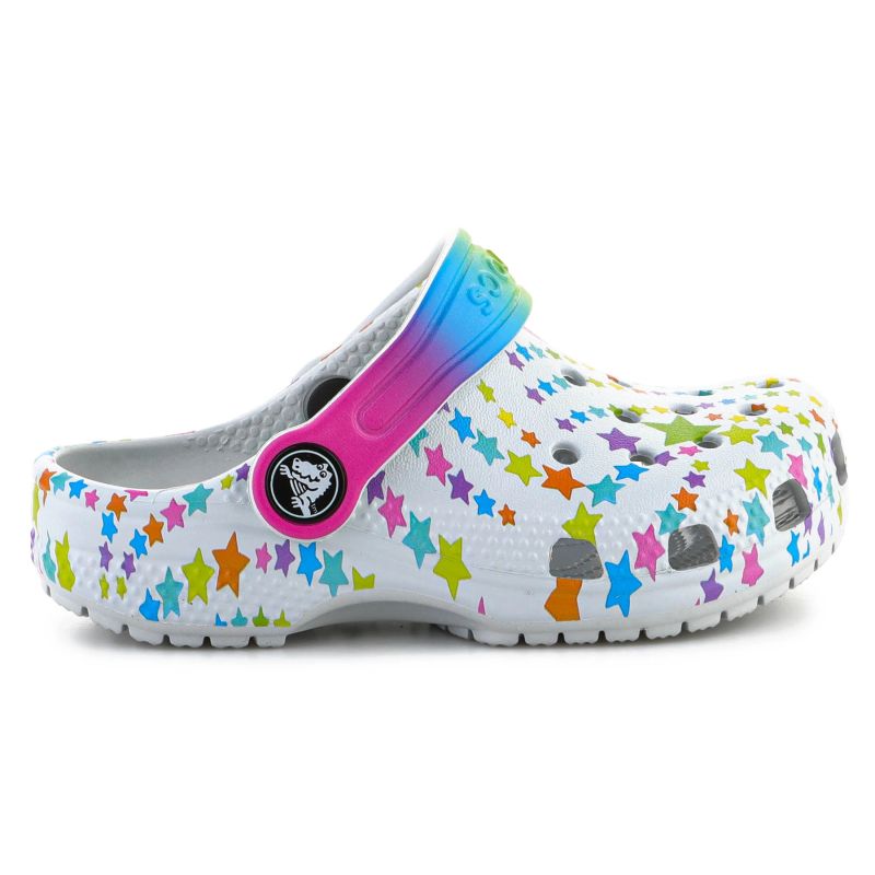 Crocs Classic Disco Dance Party Clog T Shimmer/Multi Flops