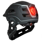 Wozinsky Kids' Full Face Bike Helmet with USB Rear Light S - Gray szary védőfelszerelés HT-27N-199814