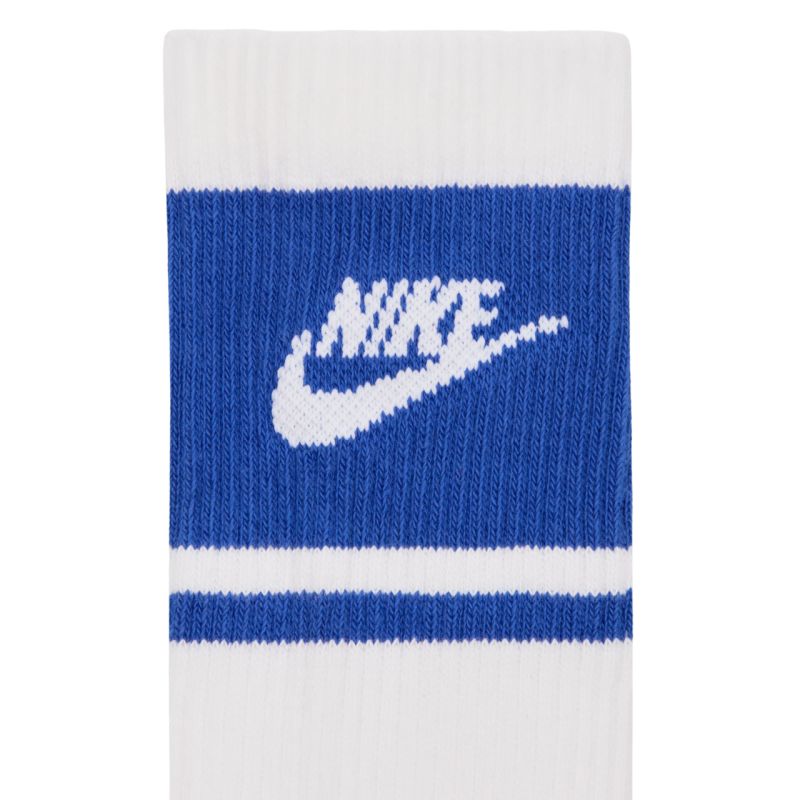 Nike Everyday Elevated Crew Socks 3 Pairs White and kék zokni