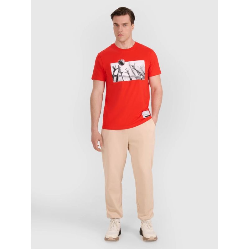 4f Men's regular t-shirt with volleyball print 4FRAW25TTSHM3319-62S Kiegészítő