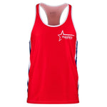 MASTERS FIGHT EQUIPMENT MASTERS SUPERSTAR boxing piros póló 04005-S02-M