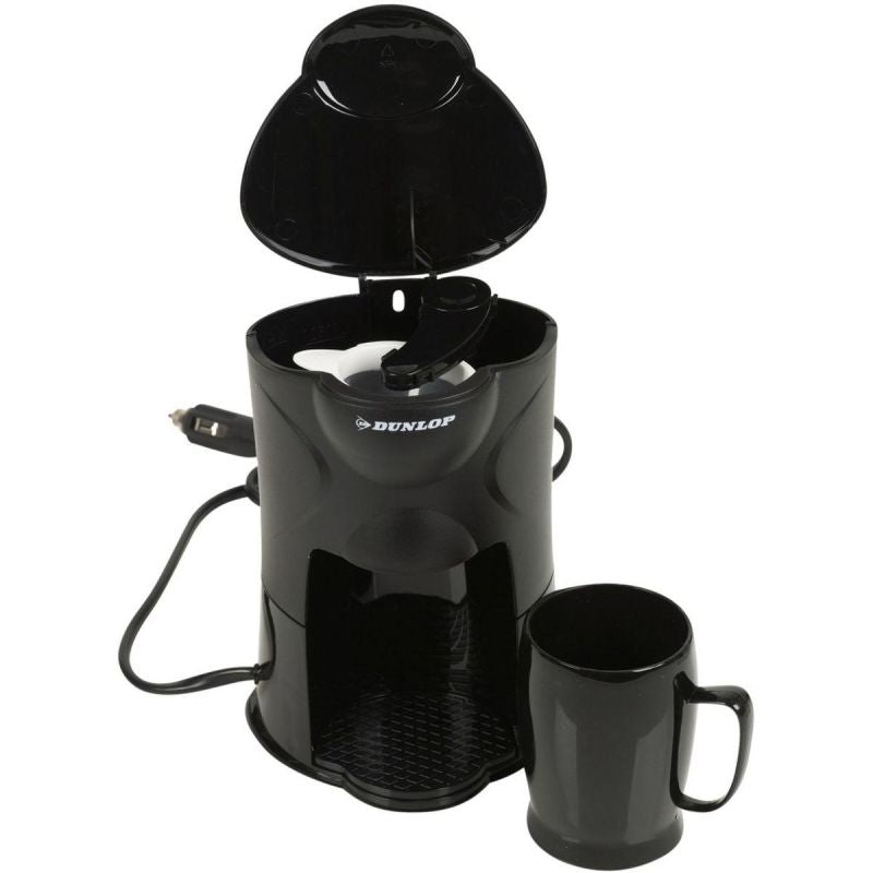 Dunlop 24v Travel Car Coffee Maker fekete tourist equipment GSP-52079226