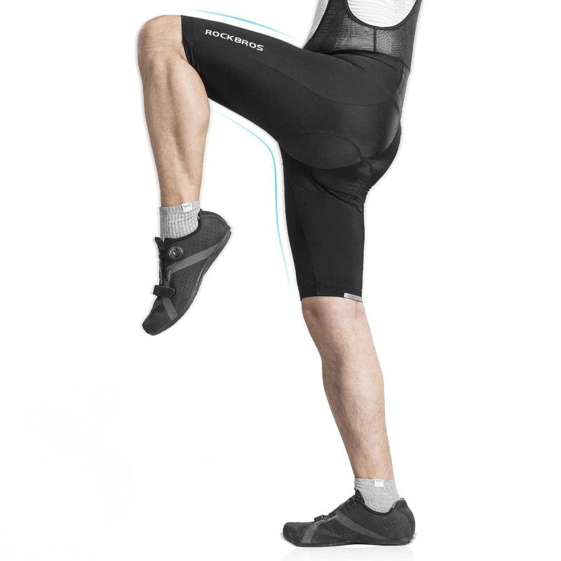 Rockbros bib with insert - black xxxxl short