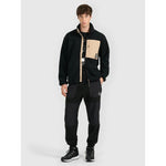 4F Men's regular-fit sherpa fleece with stand-up collar férfi polár pulóver 4FRAW25TFLEM456-20S