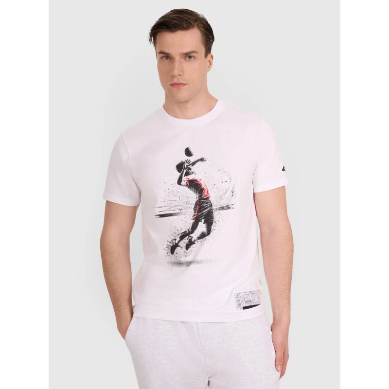 4f Men's regular t-shirt with volleyball print 4FRAW25TTSHM3318-10S Kiegészítő