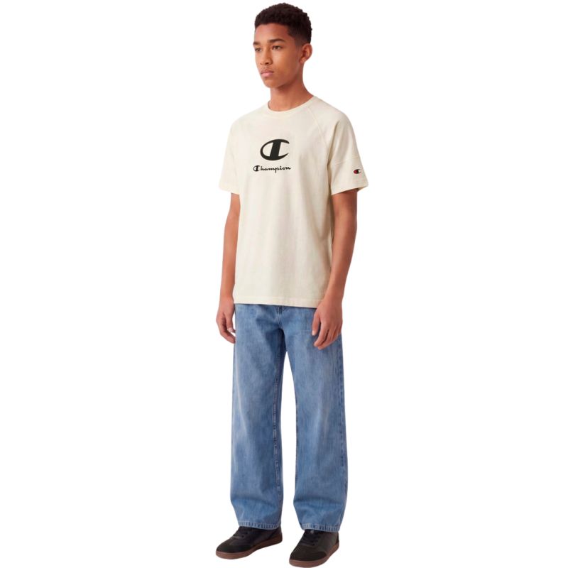 Champion SS Tee Light Kids T-Shirt 307719 YS084 bézs gyerek póló 307719YS084