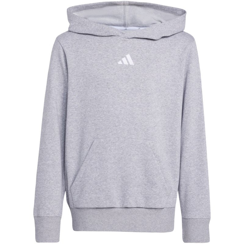 adidas Essentials Hoodie for kids gray JV9995 128 cm kapucnis pulóver