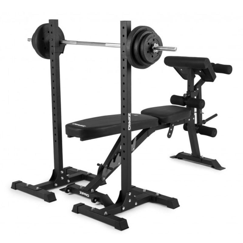 Zipro SUPERSET Adjustable Workout Bench Adjustable Backrest Adjustable Seat Gym, Home Black fekete edzőfelszerelés 33223