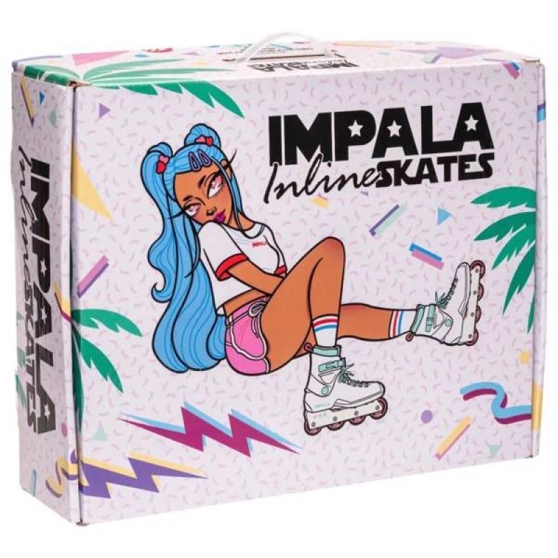 Inny Impala Lightspeed Inline Skate A084-BLACK/FLUORO skates Cipő