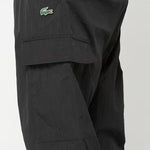 Lacoste Men's Woven Cargo Joggers Black - fekete nadrág