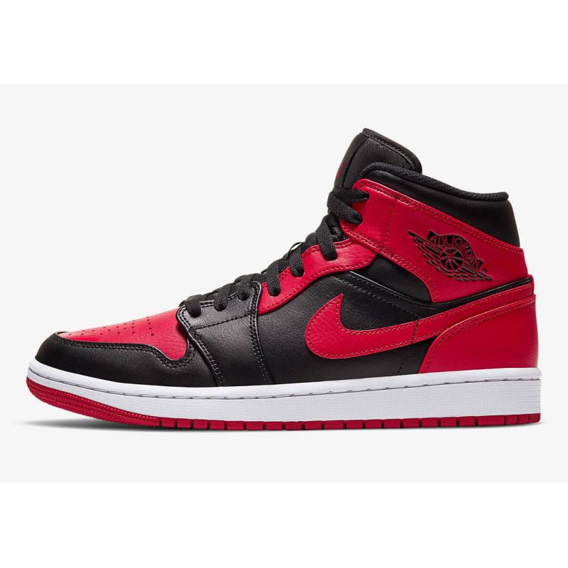 AIR Jordan 1 Mid Banned Basketball - fekete cipő
