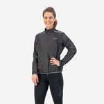 Rogelli Women's Rain ESSENTIAL fekete dzseki