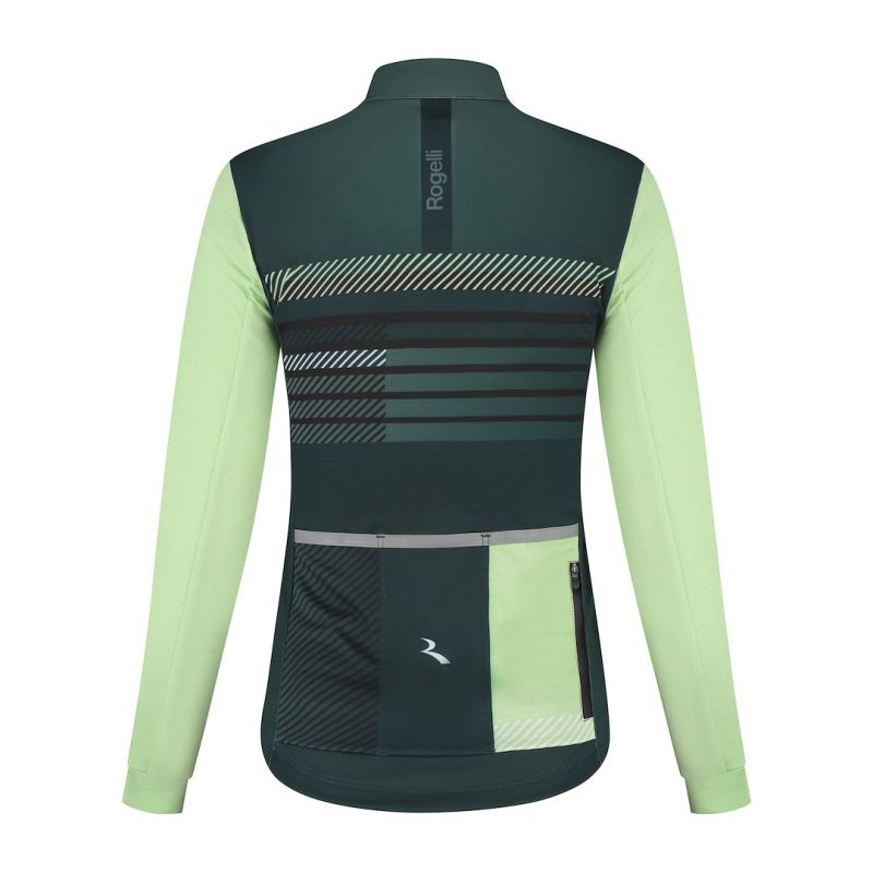 Rogelli women's sweatshirt STRYDE zöld kerékpáros ruha SIRC2010012.490.M