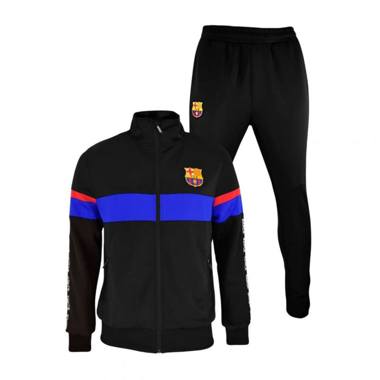 FC Barcelona Men's Tracksuit Barca 5002CHBLA fekete melegítő